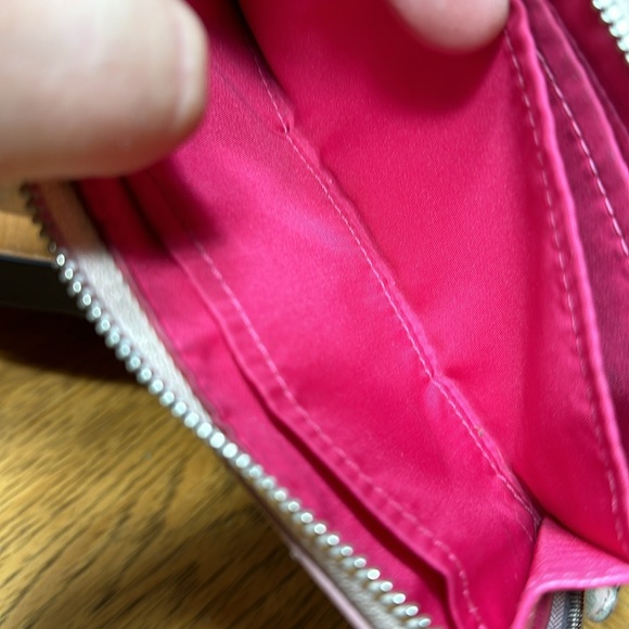 COACH Floral Crossgrain Wallet/Wristlet - Picture 12 of 14